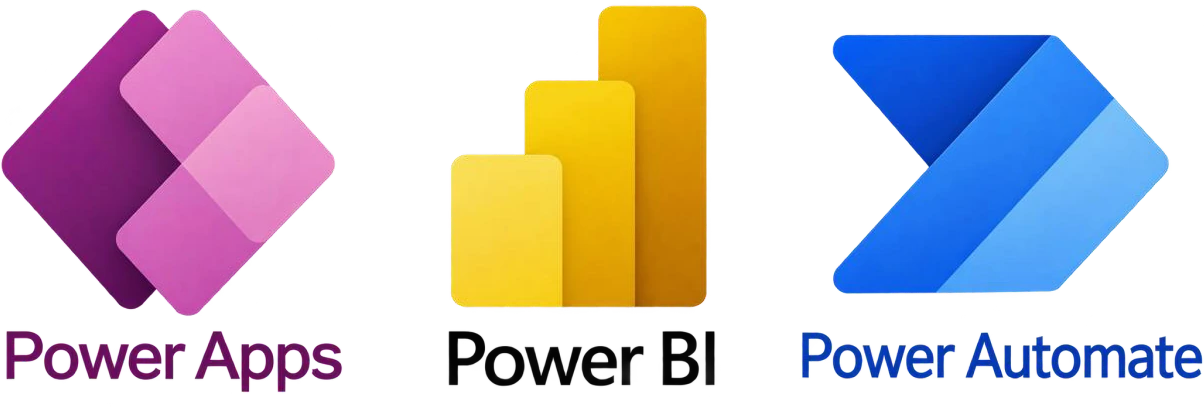Microsoft Power Apps, Power BI and Power Automate