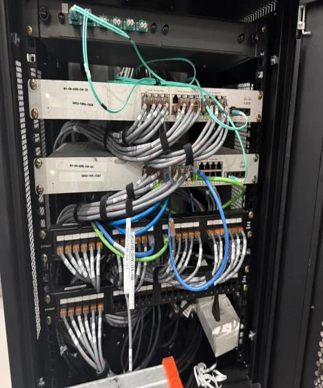 Structured network cabling — TAS team photograph